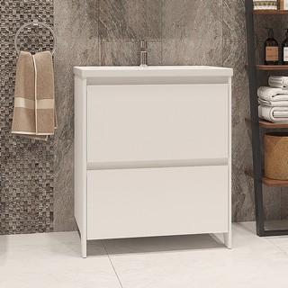Тумба для комплекта Velvex Klaufs 70.2Y белая, напольная