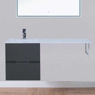 Тумба для комплекта Aquanet Алвита 48 серый антрацит