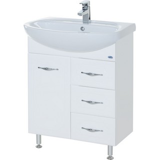Тумба для комплекта Bellezza Стелла 65 3 ящика белая
