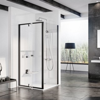 Боковая стенка Ravak PPS-80 Transparent, профиль черный