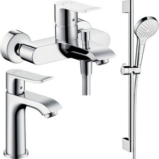 Душевой комплект Hansgrohe Metris 31480000 + 31088000 + душевой гарнитур