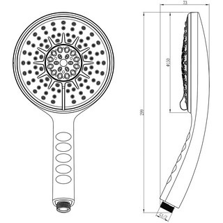 Душевая лейка Lemark LM0814C