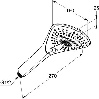Душевая лейка Kludi Fizz 3S 6770005-00