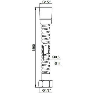 Душевой шланг IDDIS A50211 1.5 150 см
