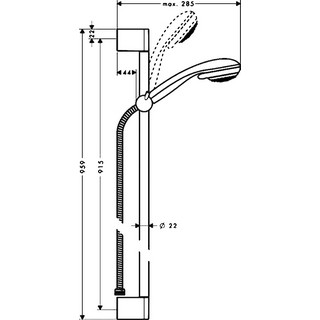Душевой гарнитур Hansgrohe Crometta 85 Vario 27762000 Unica Crometta