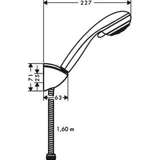 Душевой гарнитур Hansgrohe Crometta 85 Variojet 27559000 Porter'C