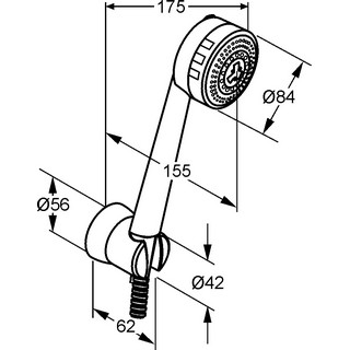Душевой гарнитур Kludi Zenta 6075005-00