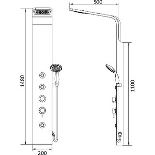 Душевая панель RGW Shower Panels SP-06 B