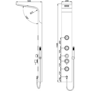 Душевая панель RGW Shower Panels SP-04