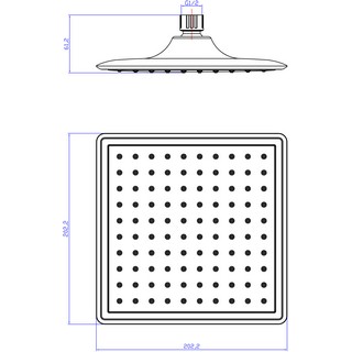 Верхний душ Lemark LM8035C