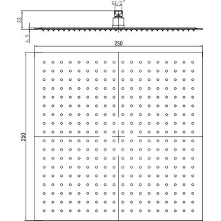 Верхний душ RGW Shower Panels SP-82-25