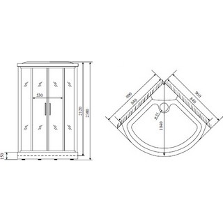 Душевая кабина Timo Lux TL-1502