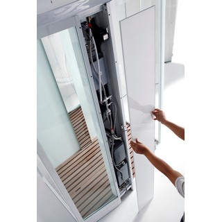 Душевая кабина Orans SR-89101LS белая, с баней