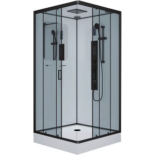 Душевая кабина Niagara Premium NG-6902-01GQ BLACK 100х100х210 черная