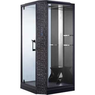 Душевая кабина Orans SR-89101LS черная, с баней