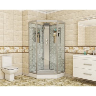 Душевая кабина Niagara Lux NG-7799WBK 90х90x210 серебро