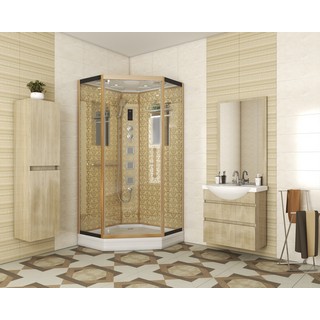 Душевая кабина Niagara Lux 7717G золото