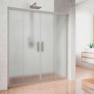 Душевая дверь в нишу Kubele DE019D4-MAT-MT 170 см, профиль матовый хром