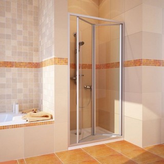 Душевая дверь в нишу GuteWetter Practic Door GK-404 правая (108-112)x190 стекло бесцветное, профиль мат. хром