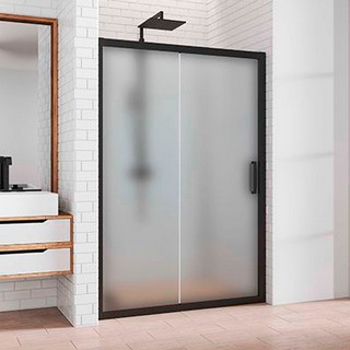 Душевая дверь в нишу Kubele DE019D2-MAT-BLMT 100 см, профиль матовый черный