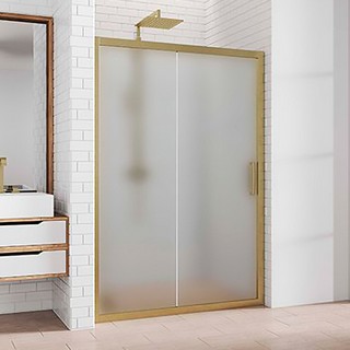 Душевая дверь в нишу Kubele DE019D2-MAT-BR 180 см, профиль бронза