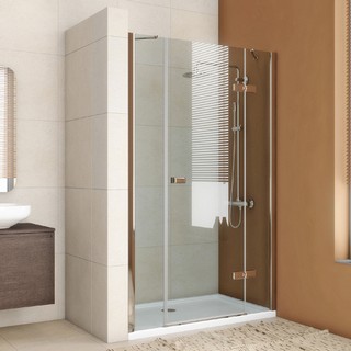 Душевая дверь в нишу GuteWetter Trend Door GK-863P правая 150 см стекло бесцветное Two, профиль хром
