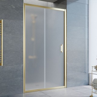 Душевая дверь в нишу Vegas Glass ZP 100 09 10 профиль золото, стекло сатин