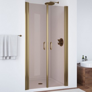 Душевая дверь в нишу Vegas Glass E2P 75 05 05 профиль бронза, стекло бронза