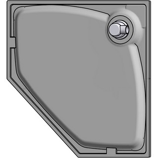 Поддон для душа GuteWetter Deluxe 100x100x2 P серый