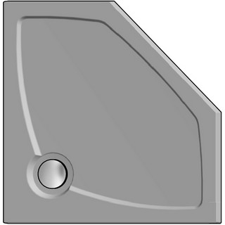 Поддон для душа GuteWetter Deluxe 90x90x4 P серый
