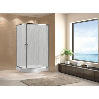Душевой уголок Cezares Eco RH 2 120/90 P Cr стекло punto