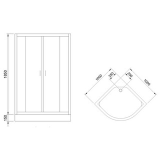Душевой уголок Royal Bath HKD RB100 HKD-T-CH 100x100