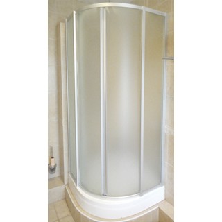 Душевой уголок GuteWetter Practic Round GK-401 100 см стекло матовое, профиль матовый хром