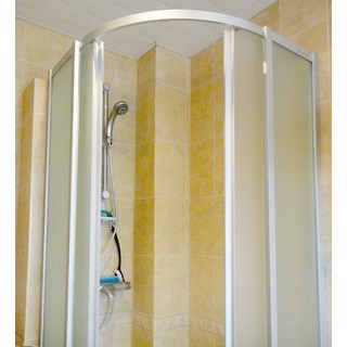 Душевой уголок GuteWetter Practic Round GK-401 100 см стекло матовое, профиль матовый хром