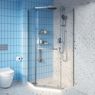 Душевой уголок IDDIS Steel STE8SS9i23 90х90 см, сатин