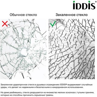 Душевой уголок IDDIS Steel STE8SS9i23 90х90 см, сатин