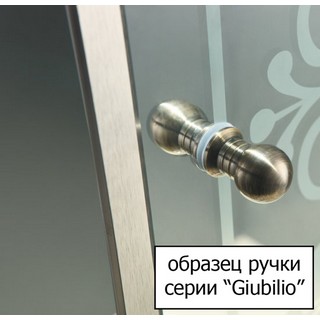 Душевой уголок Cezares Giubileo-A-2-80 стекло с узором, хром
