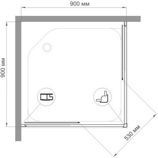 Душевой уголок Royal Bath HPD RB90 HPD-C-CH 90x90