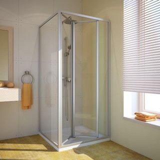 Душевой уголок GuteWetter Practic Square GK-404 правая 95x95 см стекло бесцветное, профиль матовый хром