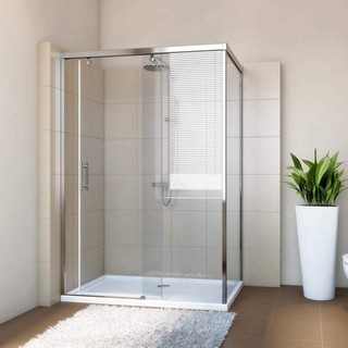 Душевой уголок GuteWetter Slide Rectan GK-863B правая 120x70 см стекло бесцветное, профиль хром
