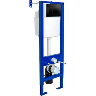 Система инсталляции для унитазов Berges Wasserhaus Atom 410 кнопка черная