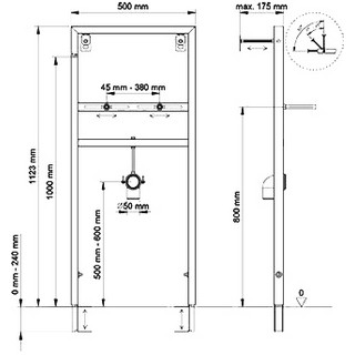 Система инсталляции для раковин Berges Wasserhaus Novum 049214049214