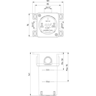 Скрытая часть E.C.A. ECA 102166102EX для смесителя