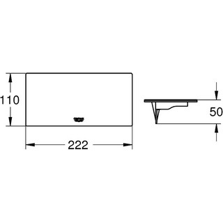 Полочка-мыльница Grohe Plus 40954000