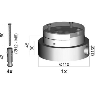 Скрытая часть Paffoni Light LIG030