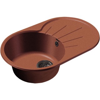 Мойка кухонная GranFest Rondo GF-R750 L красный марс