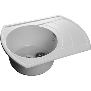 Мойка кухонная GranFest Rondo GF-R650L белый