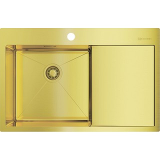 Мойка кухонная Omoikiri Akisame 78-LG-L светлое золото