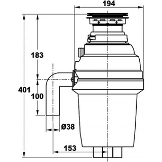 Измельчитель отходов Zorg Inox D ZR-56 D
