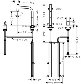 Комплект Hansgrohe C71-F450-06 43201000